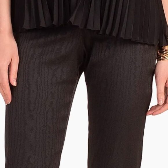 NWT Trina Turk Pants Solaris Wood Print Straight Leg Split Hem Pants SZ 16 $348 - Picture 4 of 4